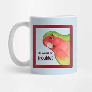 Curious lovebird Mug